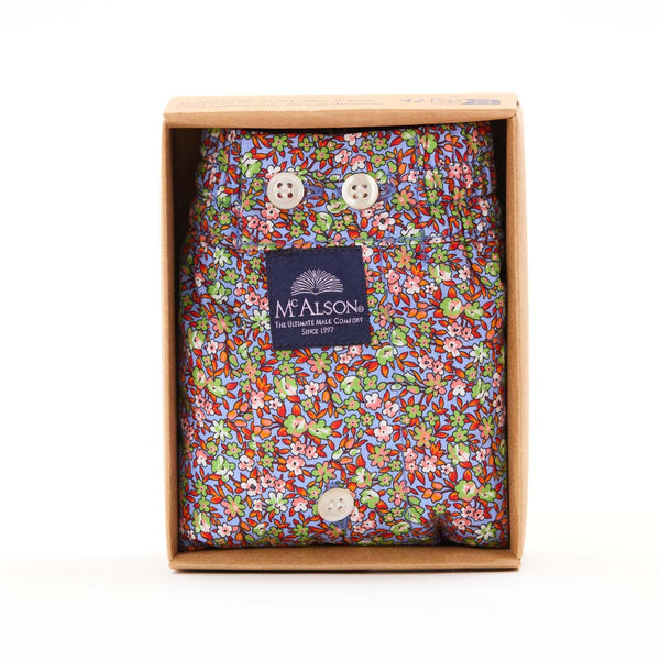 M5366 - Fleurs des champs bleu & vert