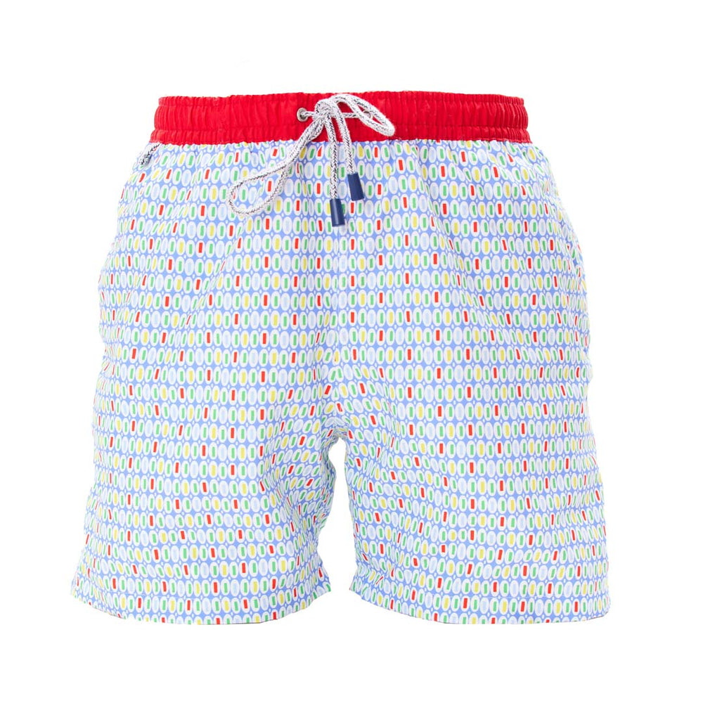 MS5315 - Formes bleu clair & rouge