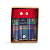 M5430 - Madras green & red