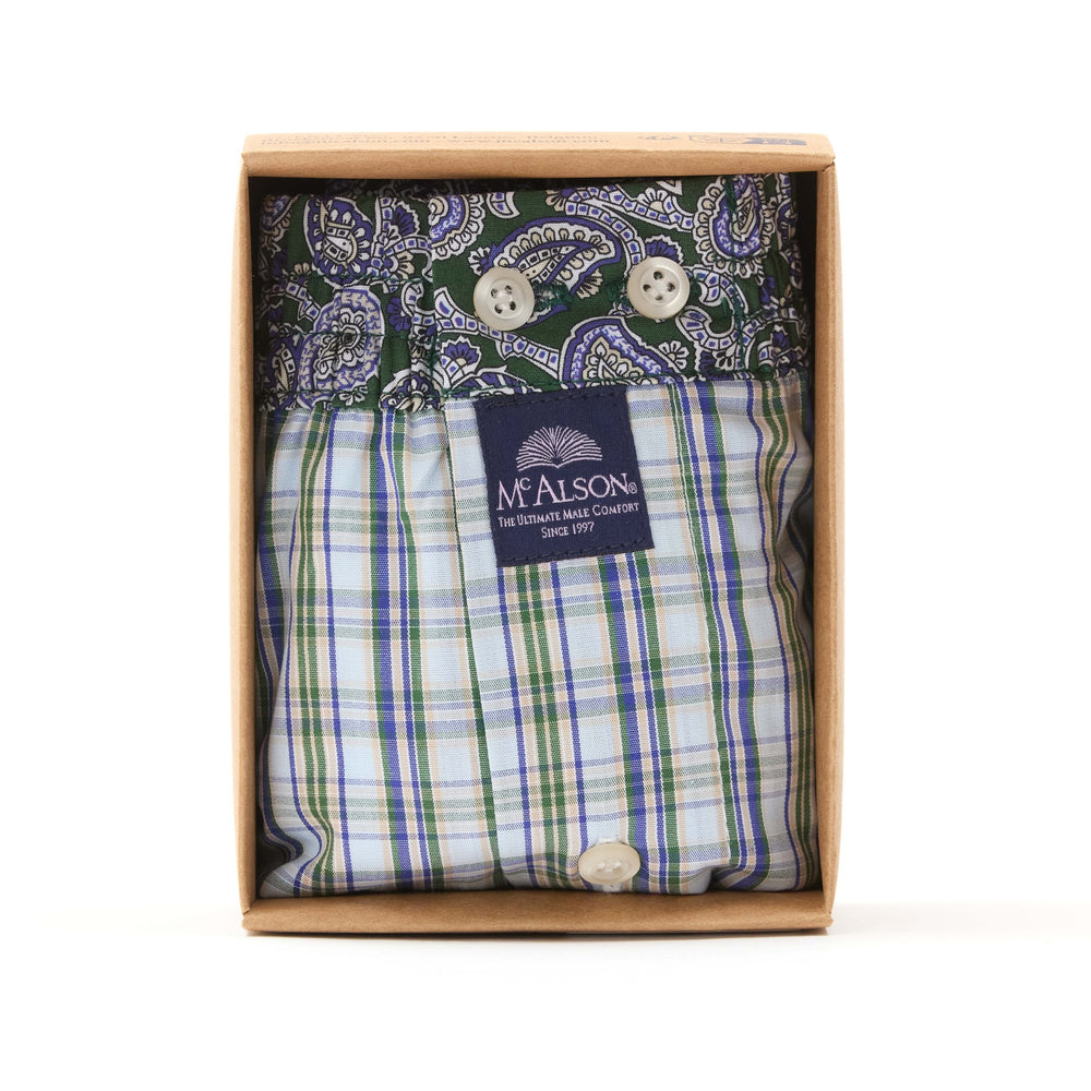 KM5219 - a scacchiera azzurro & verde