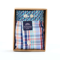 M5421 - Madras blue multi