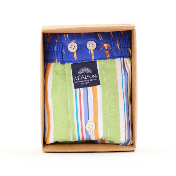 M5327 - Striped green multi