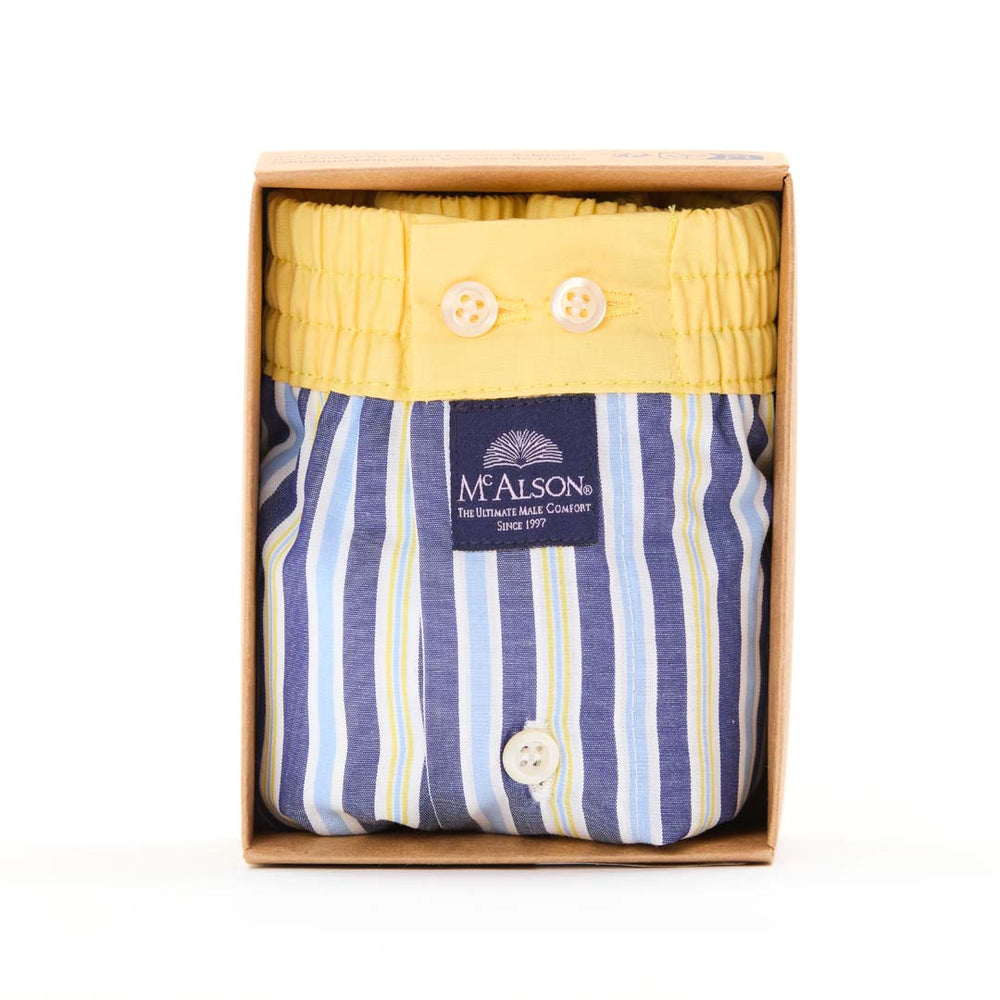 KM5315 - A righe blu marino & giallo