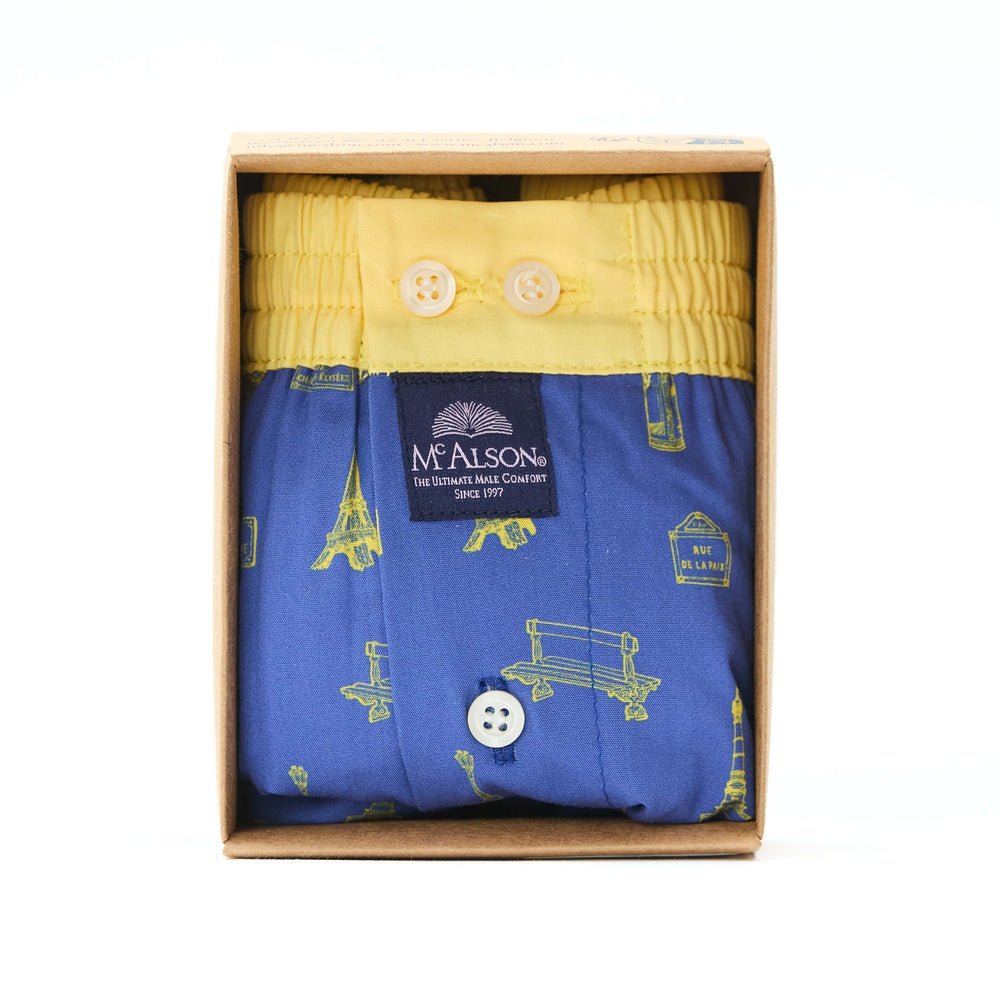 M5457 - Strade di Parigi blu & giallo