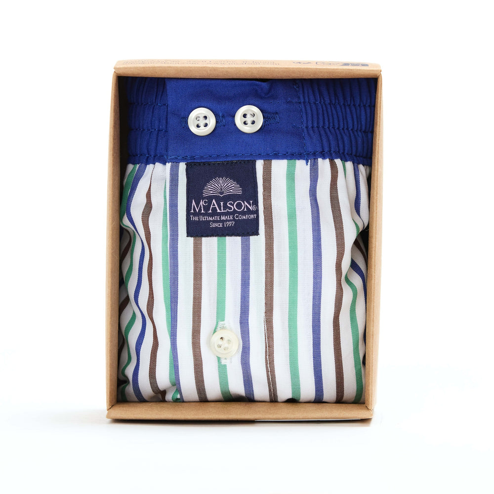 M5402 - Rayure bleu & vert