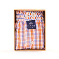 M5320 - Tartan orange & bleu