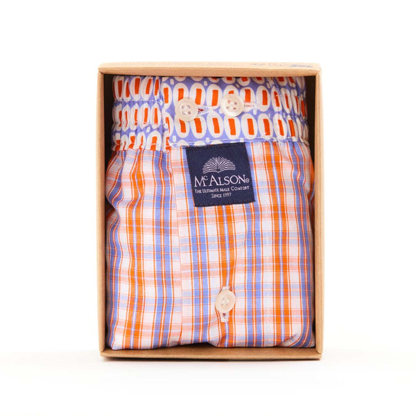 M5320 - Tartan orange & blue