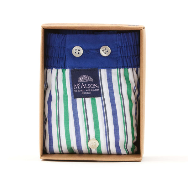 M5202 - Stripes green & blue