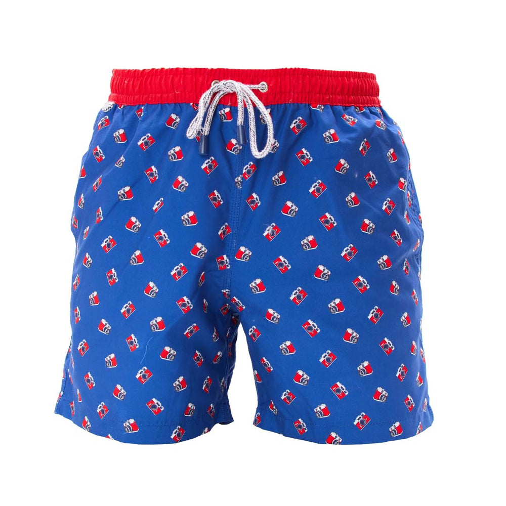 MS5301 - Oldtimer-Kamera Marineblau & rot