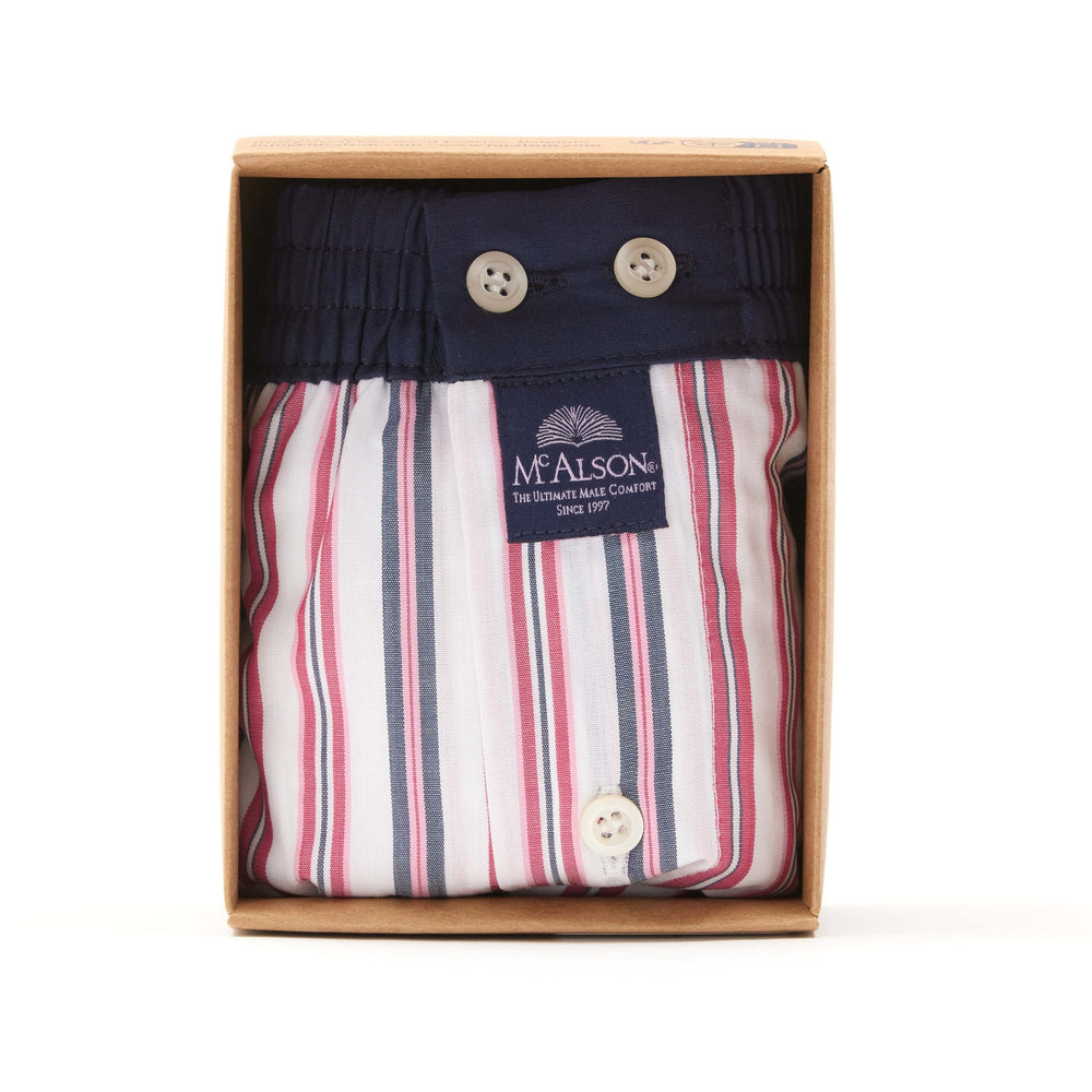 M5205 - Strisce rosso & blu-marino