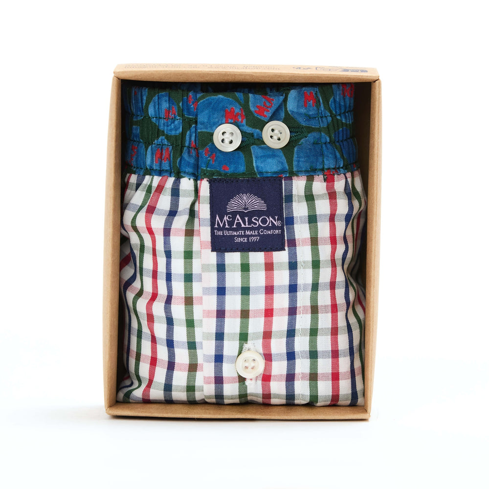 M5401 - Checkered blue, red & green