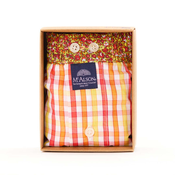 M5308 - Carreaux rouge, jaune & orange