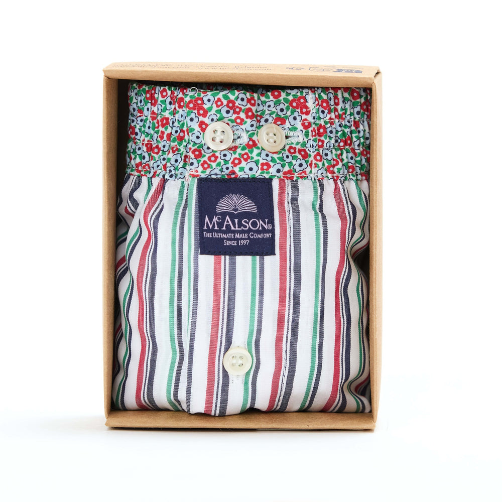 M5406 - Striped navy & white