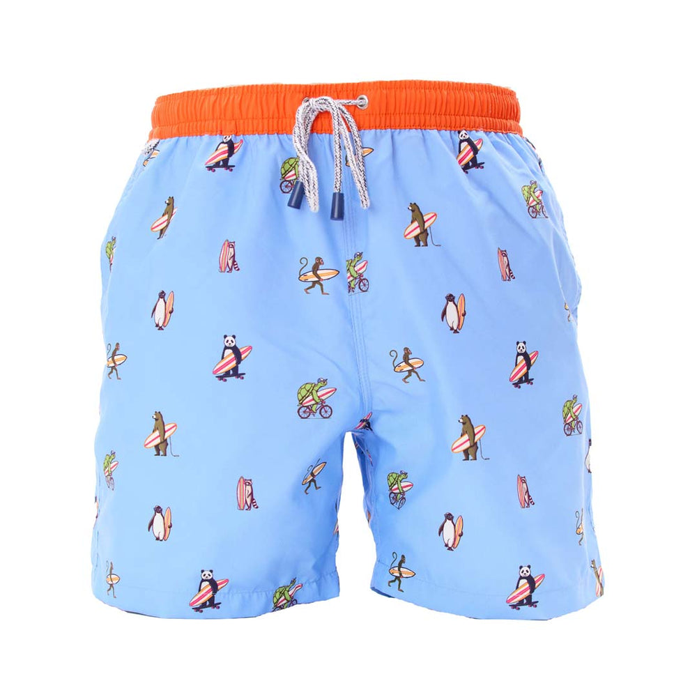 KMS5313 - Surf-Freunde hellblau & orange