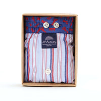 M5414 - Striped blue & red