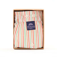 M5302 - rayé rouge & vert