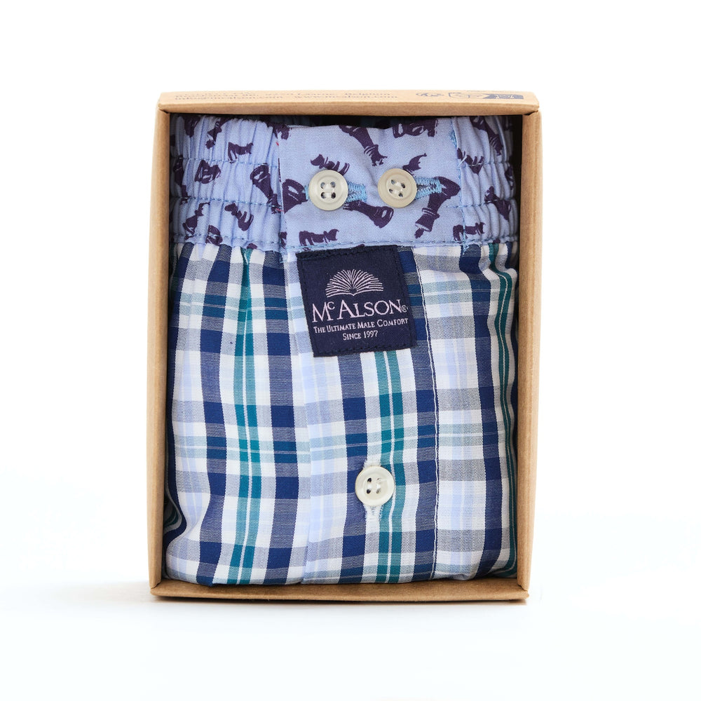 M5411 - Tartan bleu & blanc