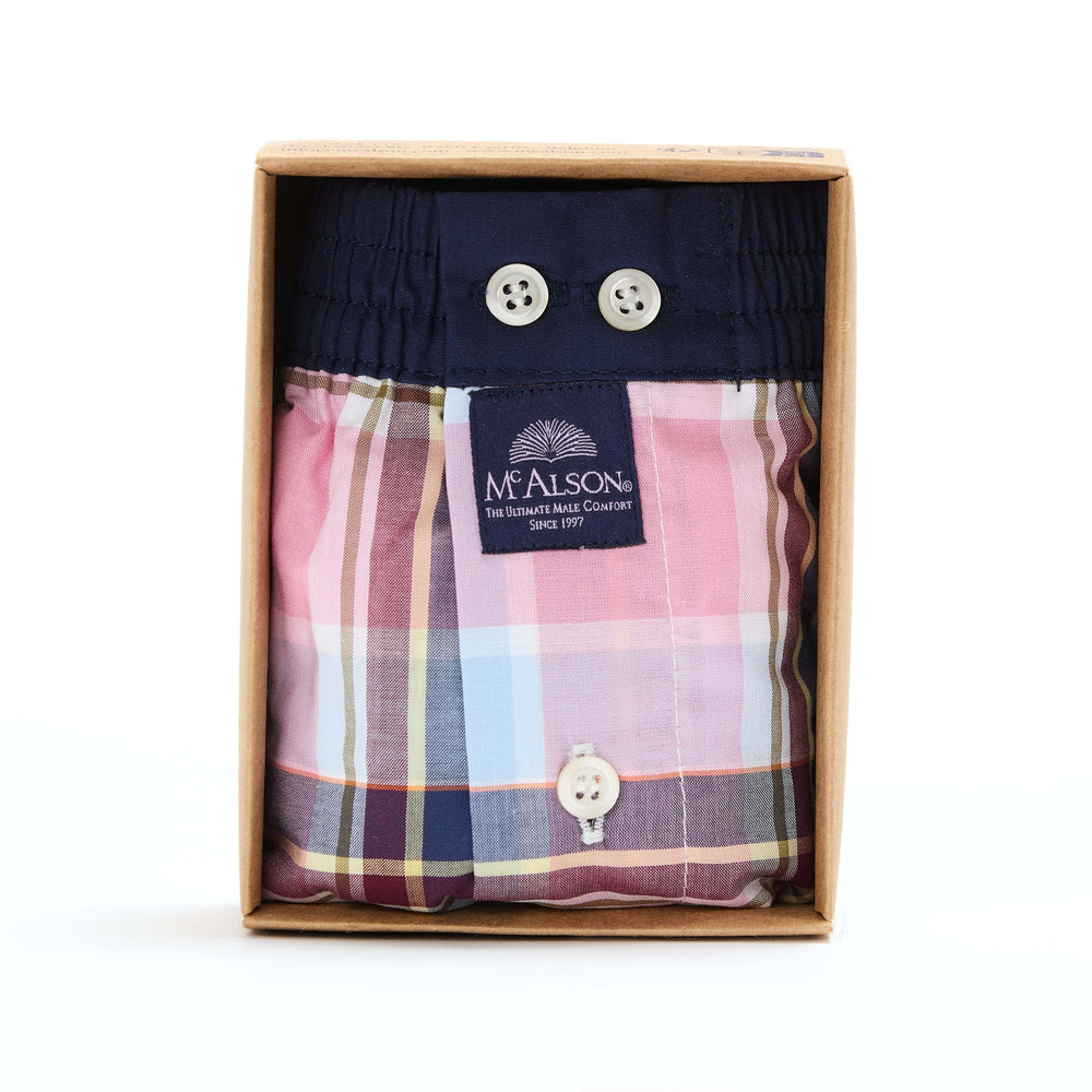 M5432 - Madras blu & rosa