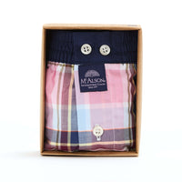 M5432 - Madras blu & rosa