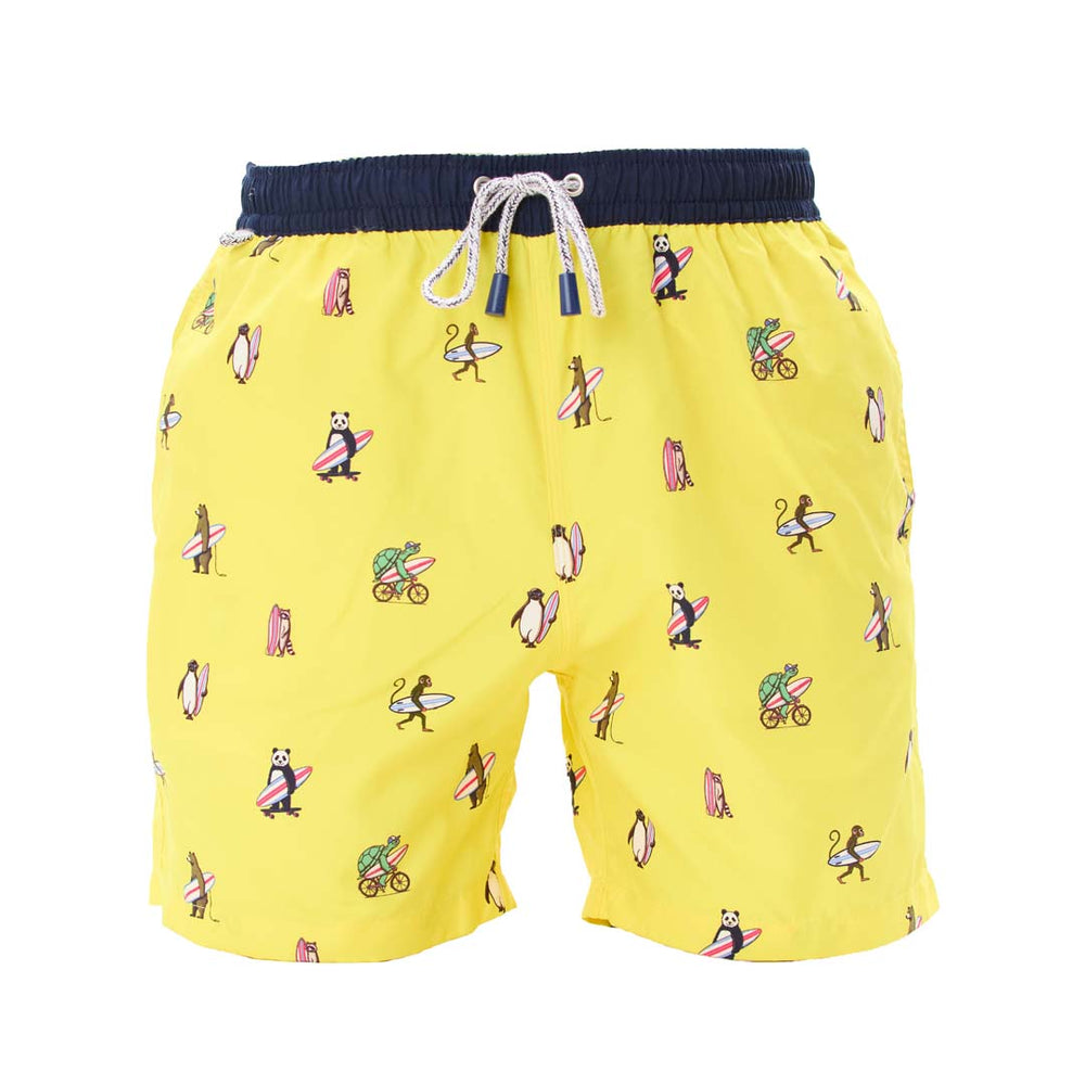 KMS5312 - Surf-Freunde gelb & Marineblau