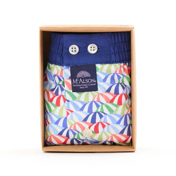 M5356 - Parasols bleu, vert & rose