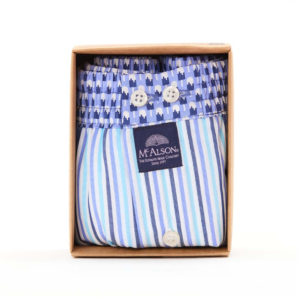 M5300 - gestreift Babyblau