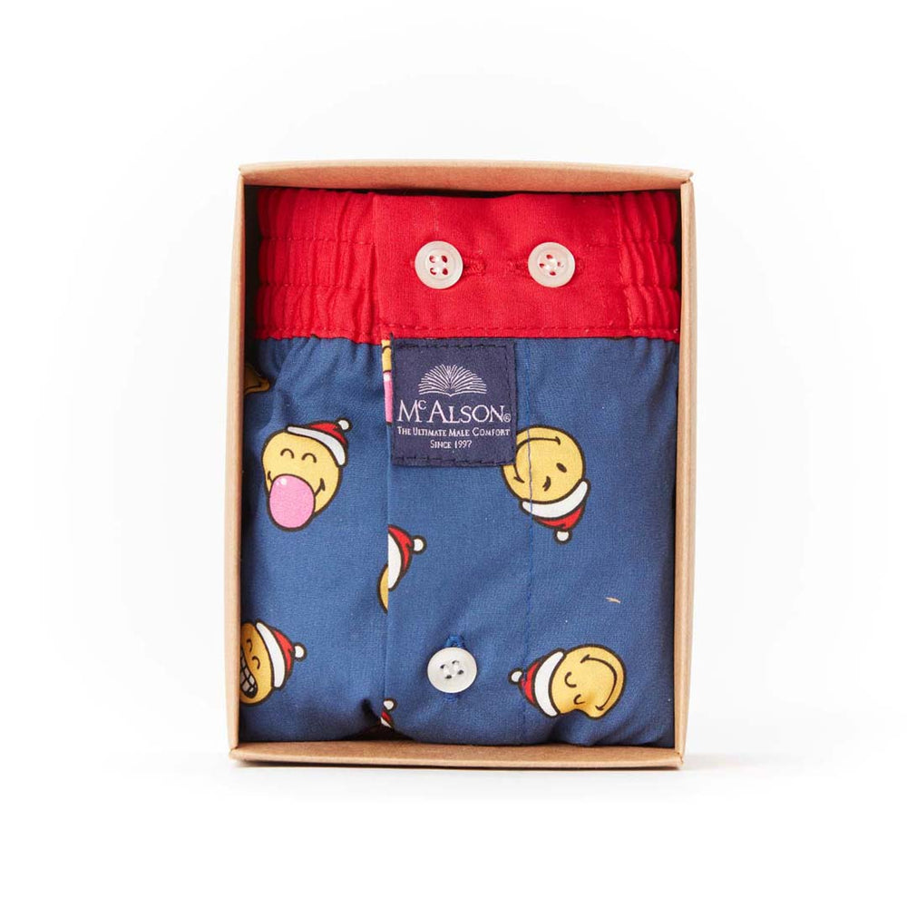 M4687 - Christmas Smiley Navy