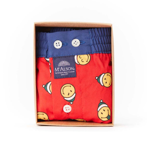 M4688 - Smiley de Noël rouge