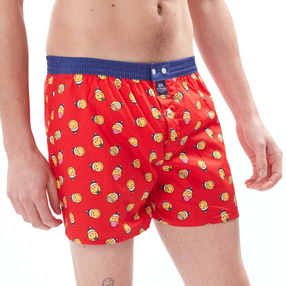 M4688 - Smiley de Noël rouge