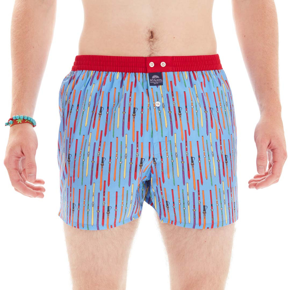 M4832 - Ski multicolore bleu