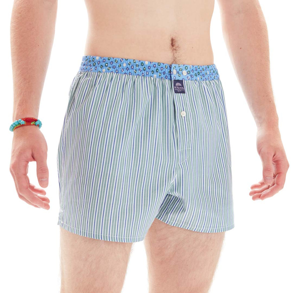 M4851 - Multicolore vert rayé