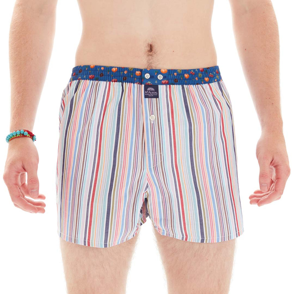 M4863 - Striped multicolor white