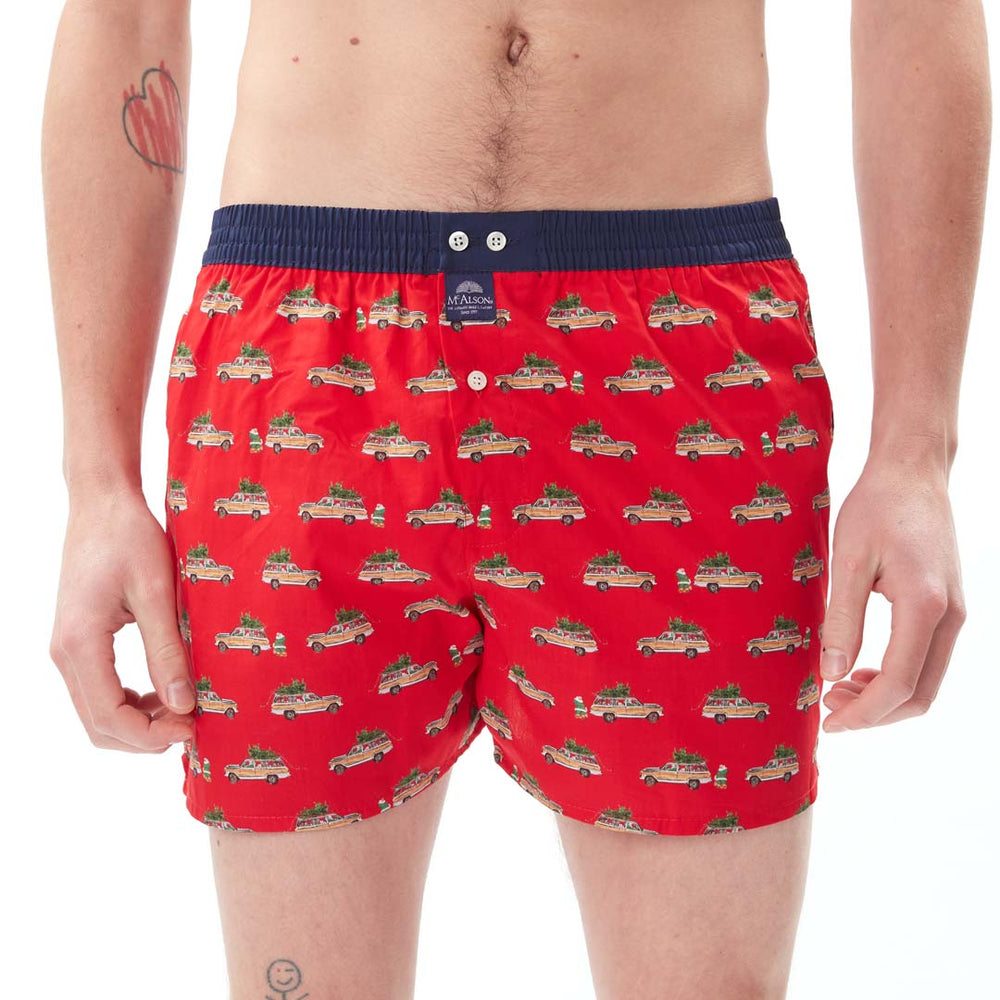 M4895 - Weihnachtsmannauto rot