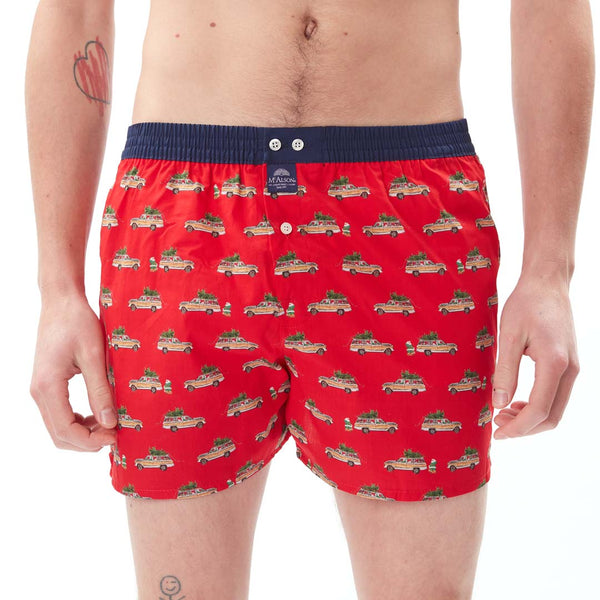 M4895 - Voiture père Noël rouge