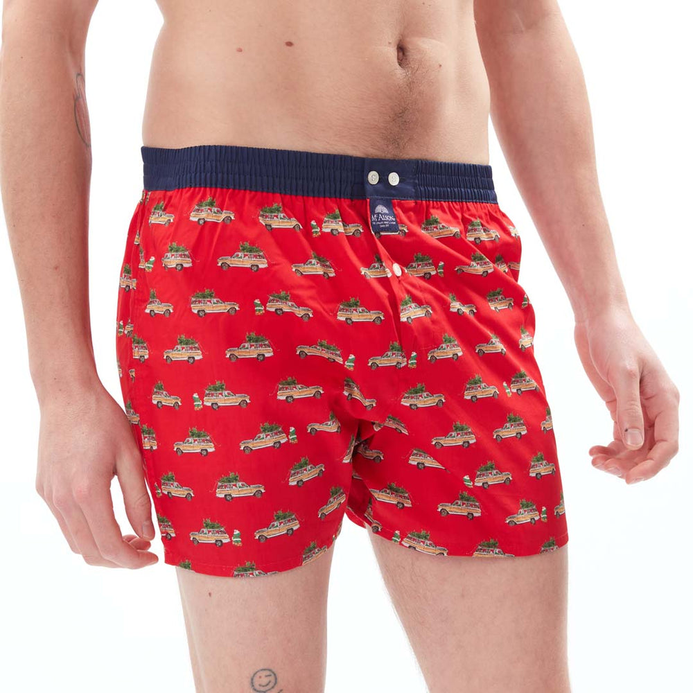 M4895 - Weihnachtsmannauto rot