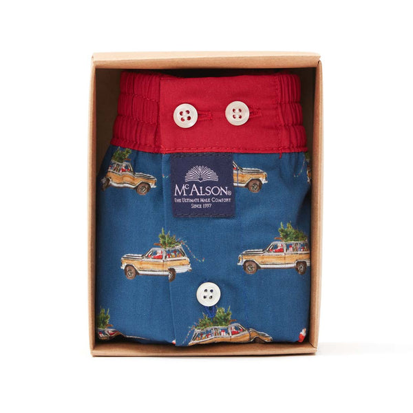 M4896 - Voiture père Noël marine