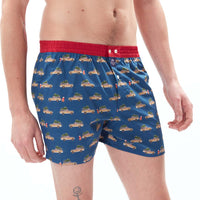 M4896 - Voiture père Noël marine