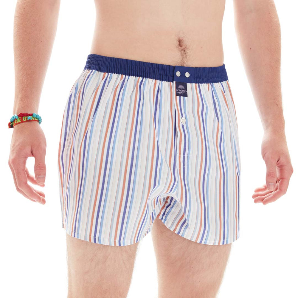 M4906 - Striped multicolour navy