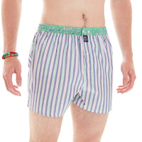 M4915 - Gestreift mehrfarbig rosa