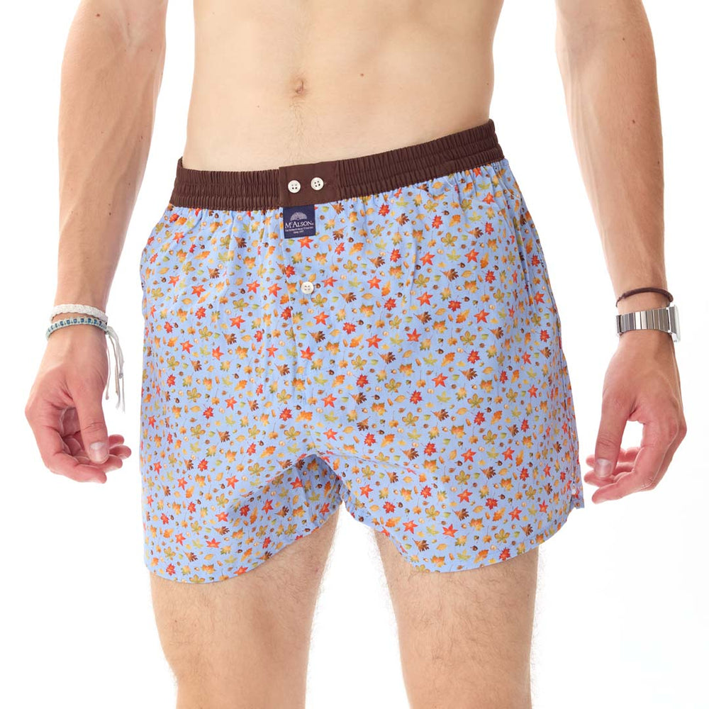 M5031 - Foglie blu chiaro