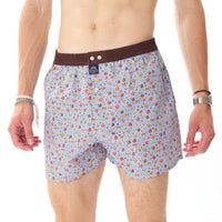 M5031 - Foglie blu chiaro