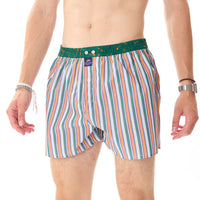 M5058 - Rayures orange & vert