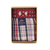 M5076 - Checkered burgundy