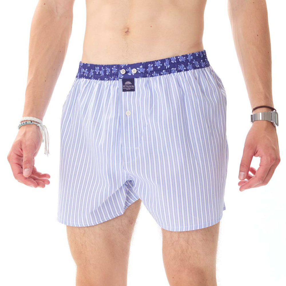 M5104 - Rayures bleu & blanc