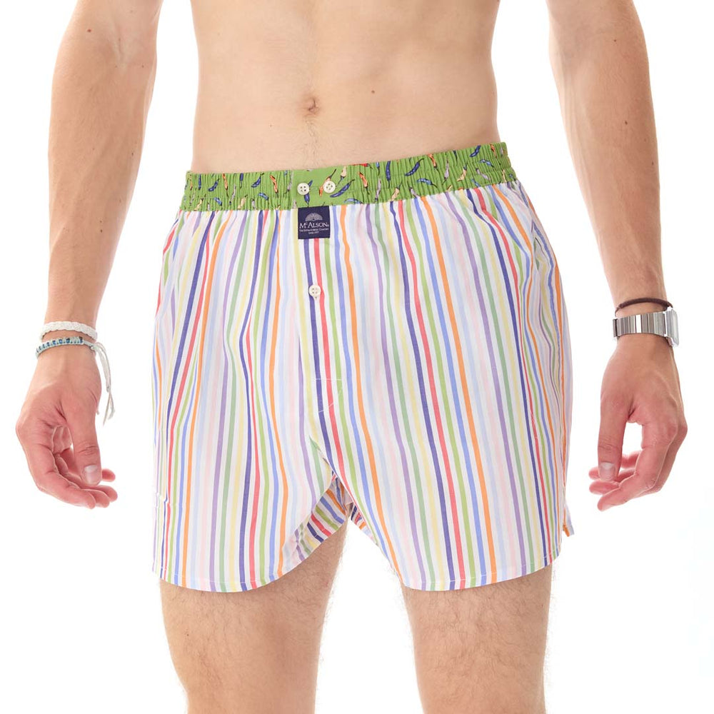 M5116 - A righe verde & blu