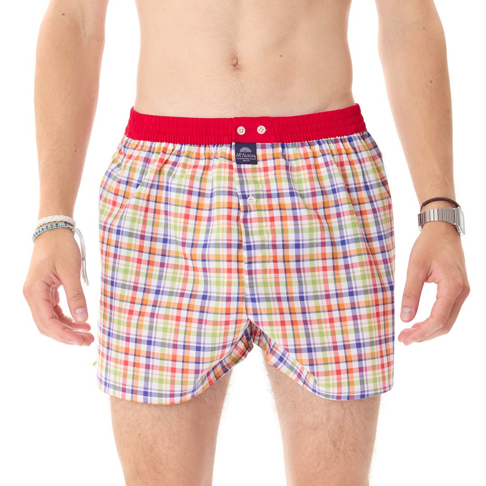 M5130 - Tartan Rot & orange