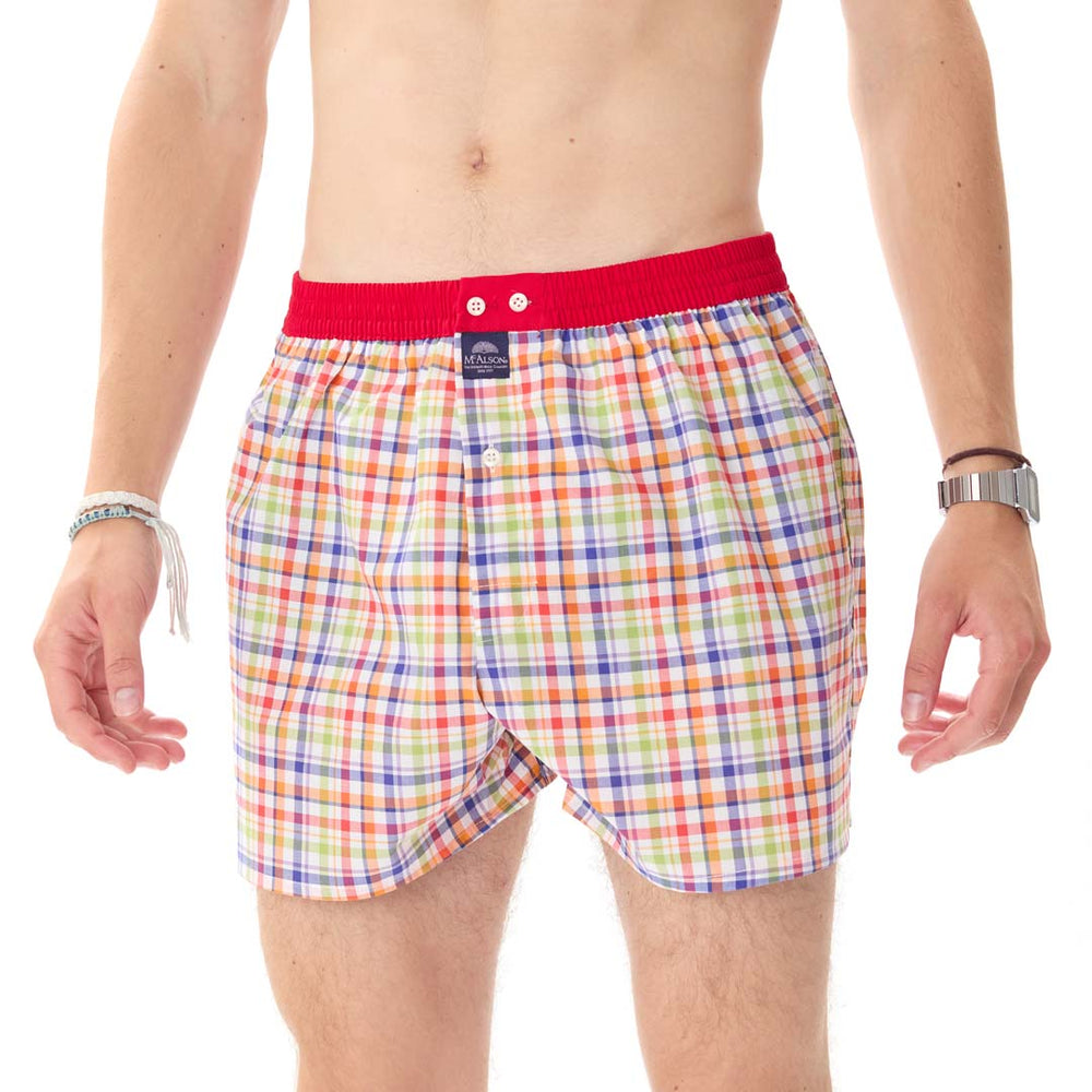 M5130 - Tartan Rot & orange