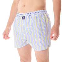 M5186 - Rayures bleu clair & jaune