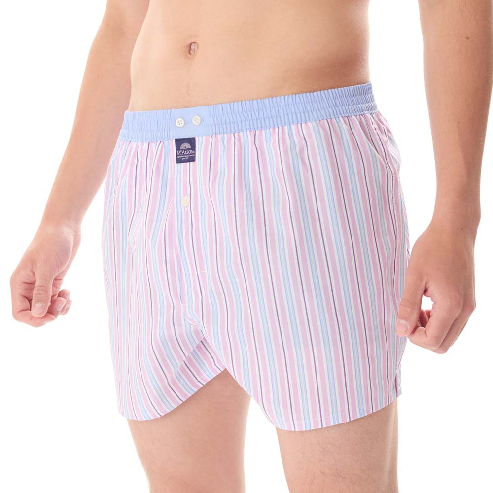 M5188 - A righe blu chiaro & rosa