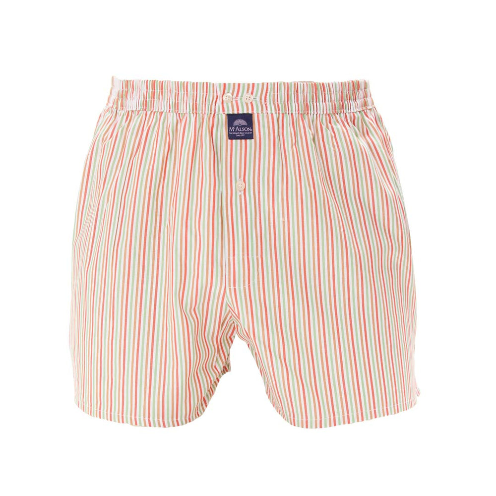 M5302 - rayé rouge & vert